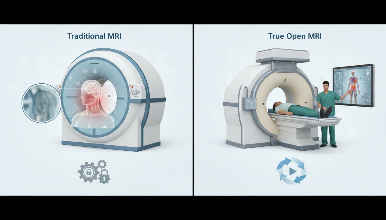 Overcoming the Limitations of Traditional MRI Machines: True Open MRI explained by PostDICOM